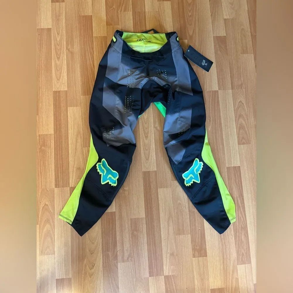 Fox Racing 360 Motocross Dirt Bike Racing Men’s Pants Size 28 Blue Green New